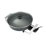 thumbnail of BOURGINI - Multibraadpan met een inhoud van 6 liter, een diameter van 26 cm, thermostaat met 5 standen, antiaanbaklaag, 1800 W. Afmetingen 26x6cm