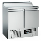 thumbnail of Gastro Edelstahl Kühltisch Kühltheke Saladette 2 Türen 240l 2x1/1GN +2/+8°C