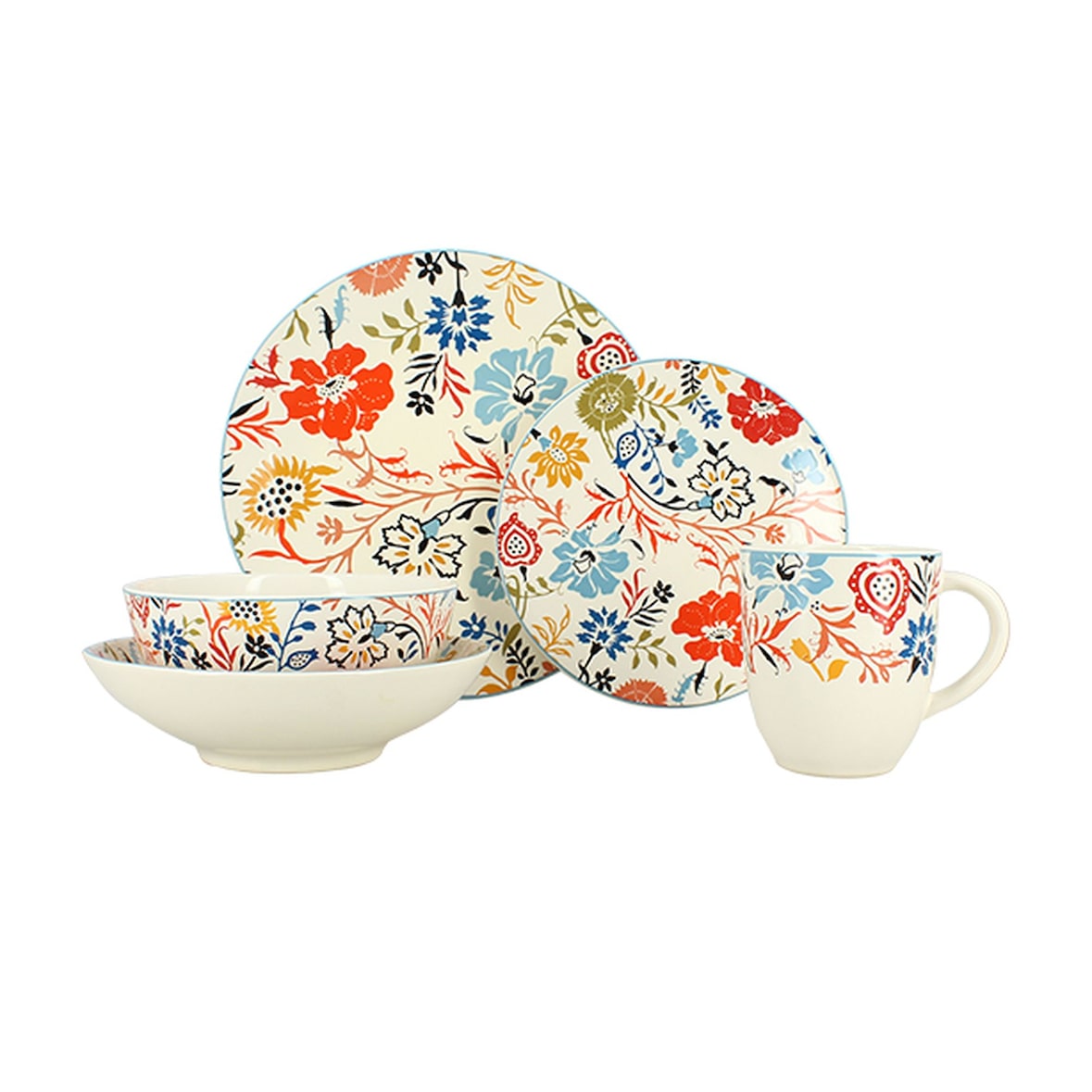 Novastyl - Lot 60 pièces jaipur en grès