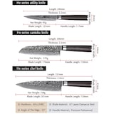 thumbnail of XinZuo - Damascus messenset 3-delig - B1H He series