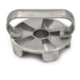 thumbnail of Stampo pieno per Michetta (rosetta) con foro in fusione d'alluminio diametro 10 cm