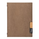 thumbnail of Securit® Capa de Menu A4 "Nature" - Castanho - Fibra natural - 4 vistas