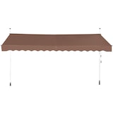 thumbnail of Helloshop26 - Toldo retráctil 400 x 200-300 cm ajustable y de fácil instalación aluminio marrón 20_0010442