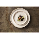 thumbnail of Olympia Canvas platte ronde borden wit 25cm