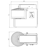 thumbnail of Amasadora de espiral profesional con cabezal abatible, 40 litros / 32 kg, 485 x 885 x 772 mm, 1 velocidad, 2,2 kW, 400 V, 10572 Vaiotec