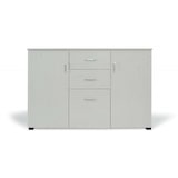 thumbnail of Dmora Credenza Dpavac, Buffet da soggiorno, Madia da salotto, Credenza moderna a 3 ante e 2 cassetti, 120x40h83 cm, Grigio