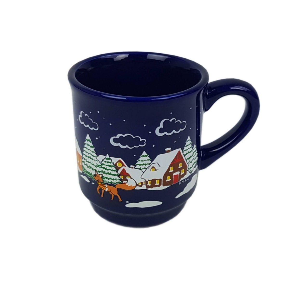 Glühwein Becher Tasse Keramiktasse Weihnachten Glühweinbecher aus Keramik 0,2 L Design 1