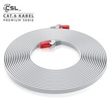 thumbnail of CSL Cat 6 Flachband LAN Kabel - mehrfach geschirmt - UTP Gigabit - 1000 Mbit/s - Patchkabel Flachkabel - Netzwerkkabel - 30m