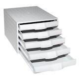 thumbnail of Exacompta 222040D 1x THE BOX, ladenbox met 5 gesloten laden voor DIN A4+ documenten, lichtgrijs