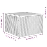 thumbnail of vidaXL 13-tlg. Garten-Sofagarnitur mit Kissen Beige Poly Rattan