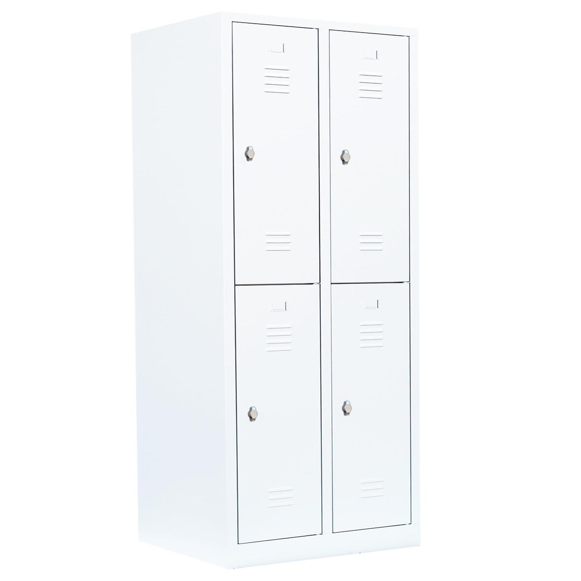 4er Spind Garderobenschrank Kleiderspind Spindschrank 180x80x50cm weiß 523227