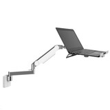 thumbnail of Humanscale M2.1 Laptop Wandhalterung mit Schwenkarm gerade, weiß