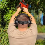 thumbnail of Gesichtsschutz für Freischneider Augenschutz Gehörschutz Visier Gartenarbeiten