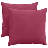 thumbnail of vidaXL Sofakissen 2 pcs Weinrot 45 x 45 cm Cordstoff