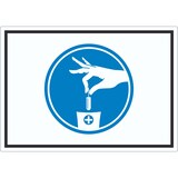 thumbnail of Aufkleber Tampons Binden Hygienebeutel Symbol A1 (594x841mm)