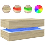 thumbnail of vidaXL Couchtisch mit LED-Leuchten Sonoma-Eiche 90x50x40 cm
