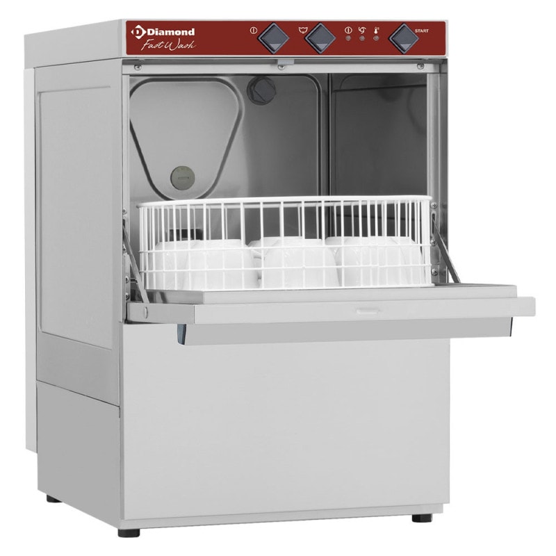 Lave-verres professionnel 350 mm, 30 paniers/heure - Performance & Écologique - Diamond