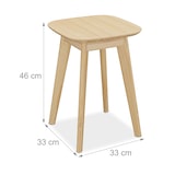 thumbnail of Relaxdays Esszimmerhocker aus Bambus, Sitzhocker Küche, Flur & Bad, HxBxT: 46 x 33 x 33 cm, Hocker für Pflanzen, natur