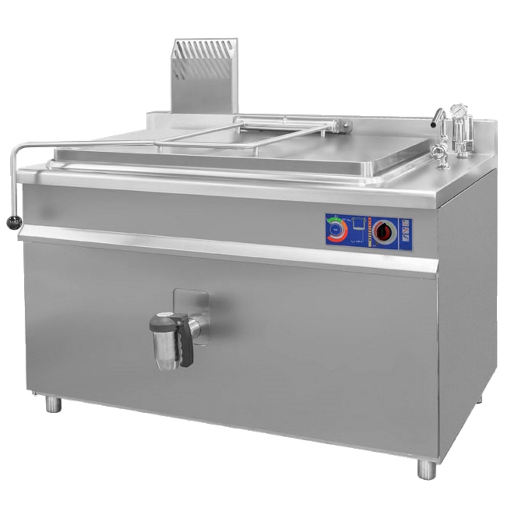 EURAST - Marmita rectangular eléctrica 200 litros calor indirecto - 1350x900x900 mm - 30000 W 400/3V - 18E16200