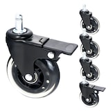 thumbnail of Bürostuhl Rollen 5er Set, HMF 6810, 11 mm, Schwarz