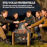 thumbnail of Outsunny-Feuerschale-Ø75 x 58H cm-Schwarz+Braun