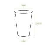 thumbnail of greenbox - Vaso de rPET transparente 400 ml / 16 oz, Ø 95 mm, 50 ud.