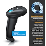 thumbnail of Aplic Bluetooth Barcode Scanner Wireless - 2D 1D - 2000 mAh Akku - inkl. Standfuß - Funk Barcodescanner kabellos - Barcodeleser