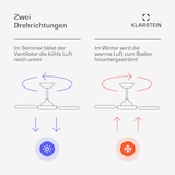 thumbnail of Santa Elena Smart Deckenventilator 52` 10260m³/h Echtholzflügel 6 Stufen Fernbedienung App-Steuerung Ahorn 132