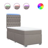 thumbnail of vidaXL Boxspringbett mit Matratze Taupe 90x200 cm Stoff