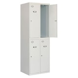 thumbnail of SimonRack Taquillas Vestuario Metálica, 1800x800x500 mm, 2 Puertas, 2 Módulos, Incluye Llave, Gris - Simonlocker