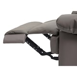 thumbnail of Fernsehsessel HWC-G15, Relaxsessel Liege Sessel, Leder + Kunstleder 101x87x100cm ~ taupe
