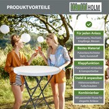 thumbnail of 10x Stehtisch klappbar Ø 80 cm Tischplatte Höhe 110 cm Stahlgestell Partytisch Bistrotisch in Weiß