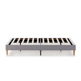 thumbnail of Base tapizada Aura 90x190 cm  Gris Claro, 30 cm Altura