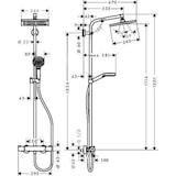 thumbnail of HG Showerpipe CROMETTA E 240 1JET DN 15
