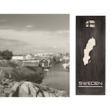 thumbnail of Wandbild SWEDEN Holz mit Silhouette von Schweden 30x80cm skandinavisch