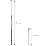 thumbnail of 2 Baustützen 115 bis 290 cm - rot