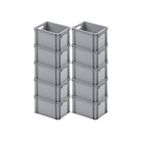 thumbnail of PROREGAL Eurobehälter mit offenem Griff | HxBxT 23,5x30x40cm | 22 Liter | Grau | Eurobox, Transportbox, Transportbehälter, Stapelbehälter