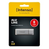 thumbnail of Speicherstick Alu Line, Hi-Speed USB 2.0, silber, Kapazität 8 GB