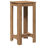 thumbnail of Table de bar chêne artisanal 51x50x103,5 cm bois d'ingénierie Modèle Boréal Pure Pro