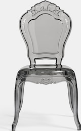 thumbnail of Biscottini Polycarbonat-Stühle – Outdoor-Stuhl – Grauer Kunststoffstuhl für Küche und Esszimmer – Moderne Sessel – Schlafzimmersessel
