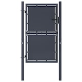 thumbnail of vidaXL Gartentor Stahl 100×125 cm Anthrazit