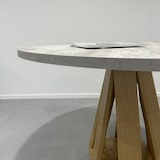 thumbnail of Restootab - Tischplatte Ø120 Dekor Naturbeton