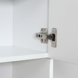 thumbnail of Armario Alacena de Cocina con Cajón 4 Puertas y Estantes Interiores Ajustables Mueble Auxiliar de Almacenaje Moderno para Comedor Salón 80x40x180 cm
