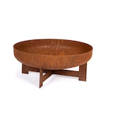 thumbnail of Braciere a legna tondo da giardino per esterno Ruggine d.50X21h