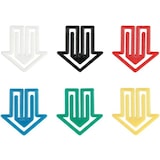 thumbnail of Büroklammern Pfeilklip 30mm VE=20x25 Stück Grundfarben sortiert