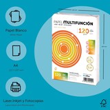 thumbnail of Folios A4 120gr 400 hojas, Papel Multiusos para Impresora, Folios para Impresoras Laser y de Inyección, Fotocopiadora, Fax, Paquete folios. m-office