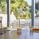 thumbnail of Lumisky ROBY H30CM Kabellose Tischleuchte Stahl Weiss