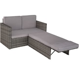 thumbnail of tectake Sofá de ratán Corfú  Gris