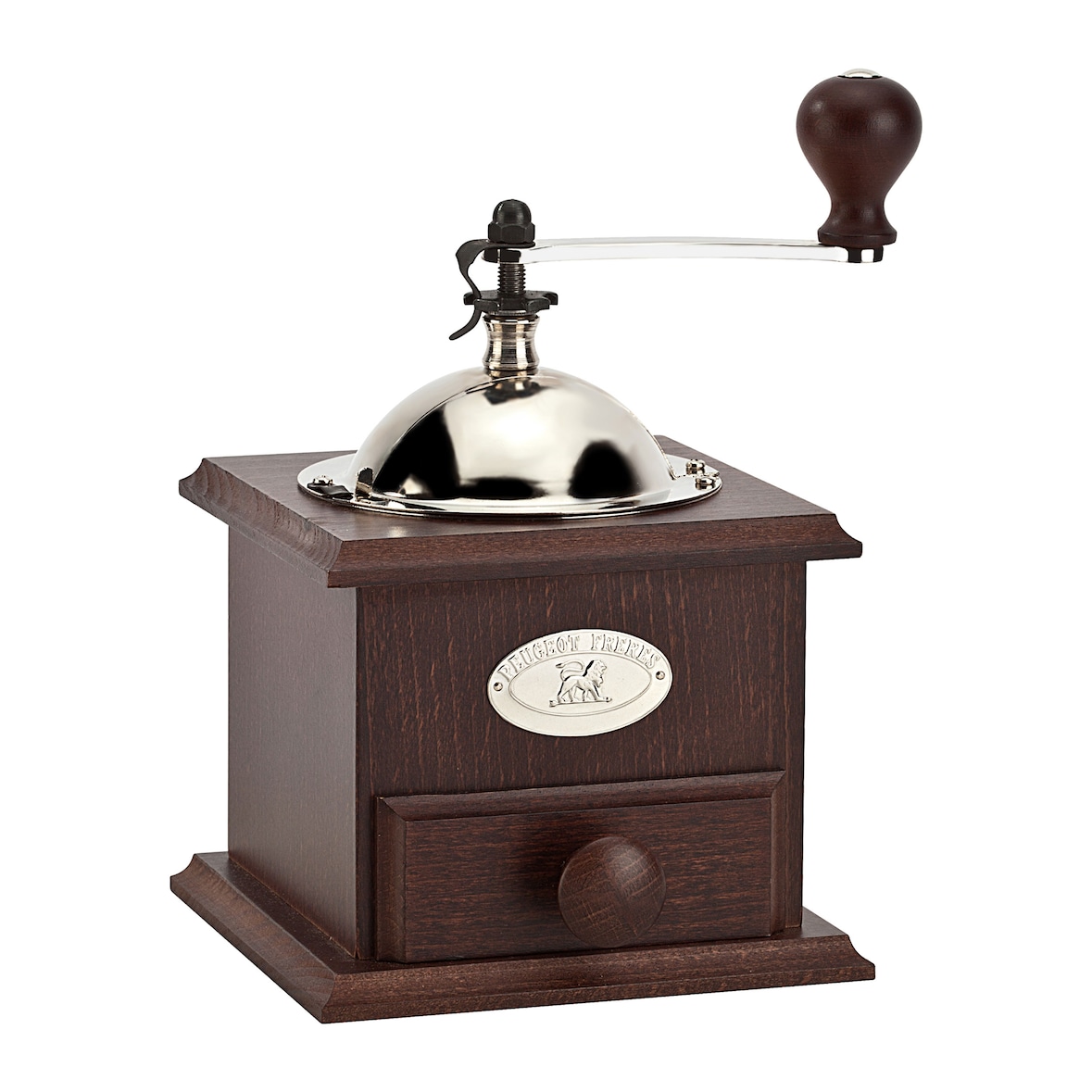 PEUGEOT Kaffeemühle NOSTALGIE 21cm Buchenholz Edelstahl Handkaffeemühle Manuell