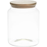 thumbnail of Tarro de cristal con tapa de madera 2,4 L - Ideal para guardar alimentos e ingredientes en la cocina - Transparente